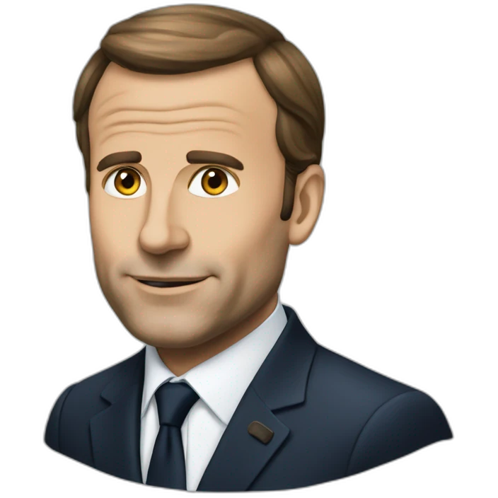 Macron à la diaré emoji