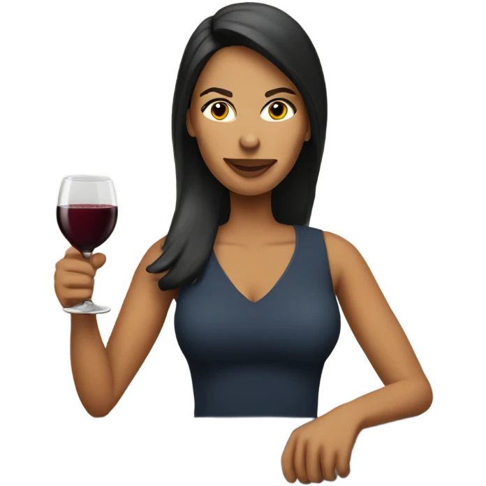 Soccer mom drinking wine  emoji