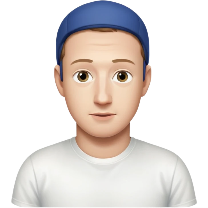 mark zuckeberg in white emoji