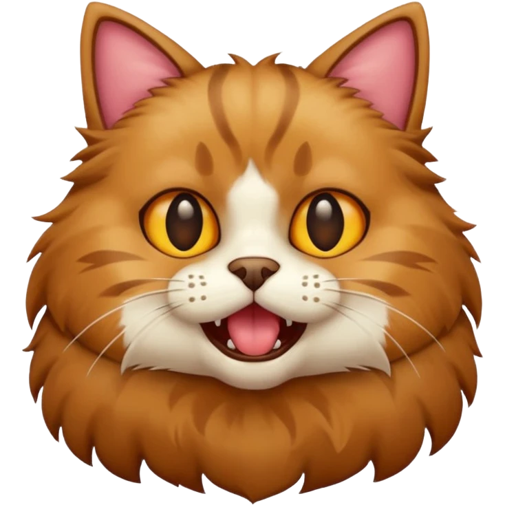 Cat barking  emoji
