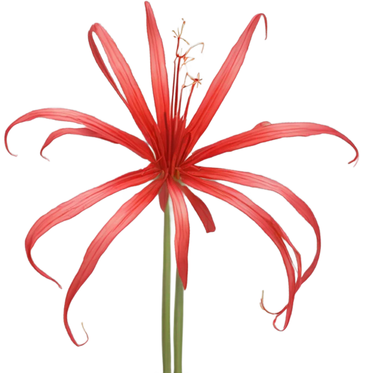 Spider lily red emoji