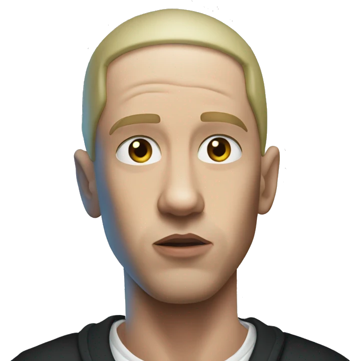 Eminem with no hat emoji