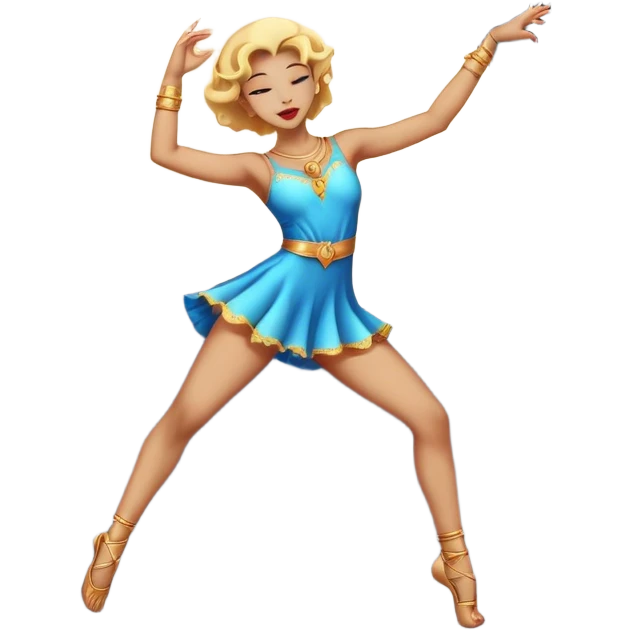 dancing at the moon emoji