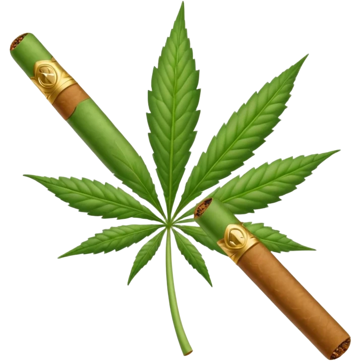 Crea un cigarro de marihuana  emoji