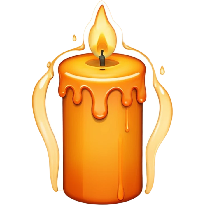 retro candle emoji