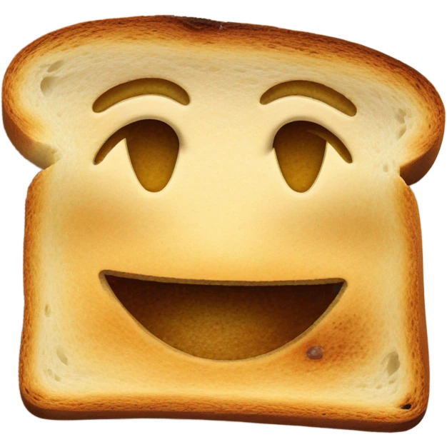 toast with elon musk face burnt on it from the toaster emoji