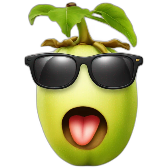 Aardappel met zonnebril emoji