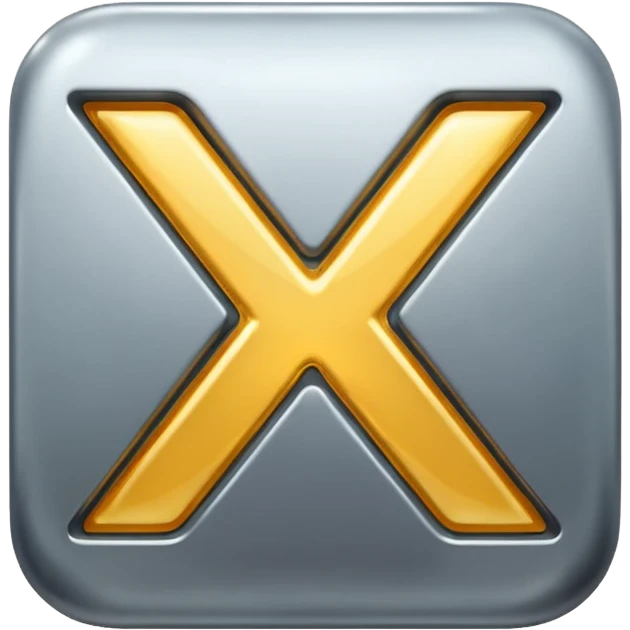 X letter smilling emoji