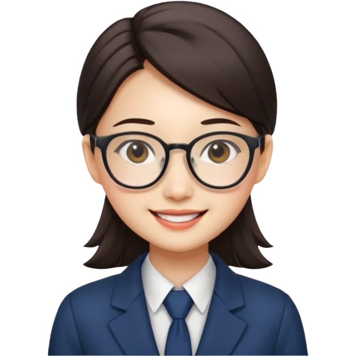 chinese office girl 3d emoji