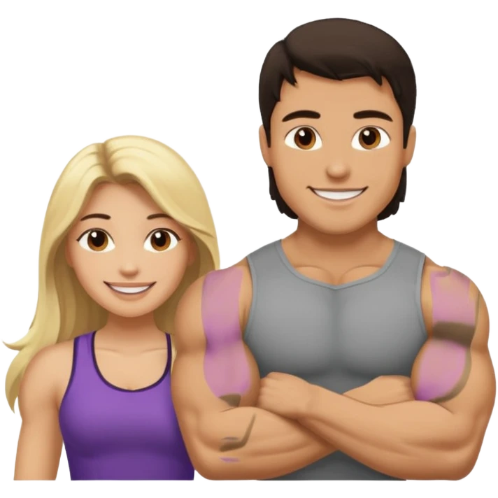 A man fucks the Woman with big tits emoji