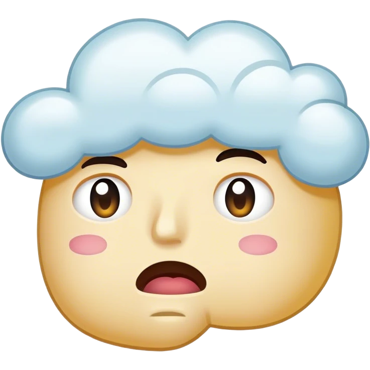 (Una boca cerrada con una burbuja de pensamiento encima) emoji