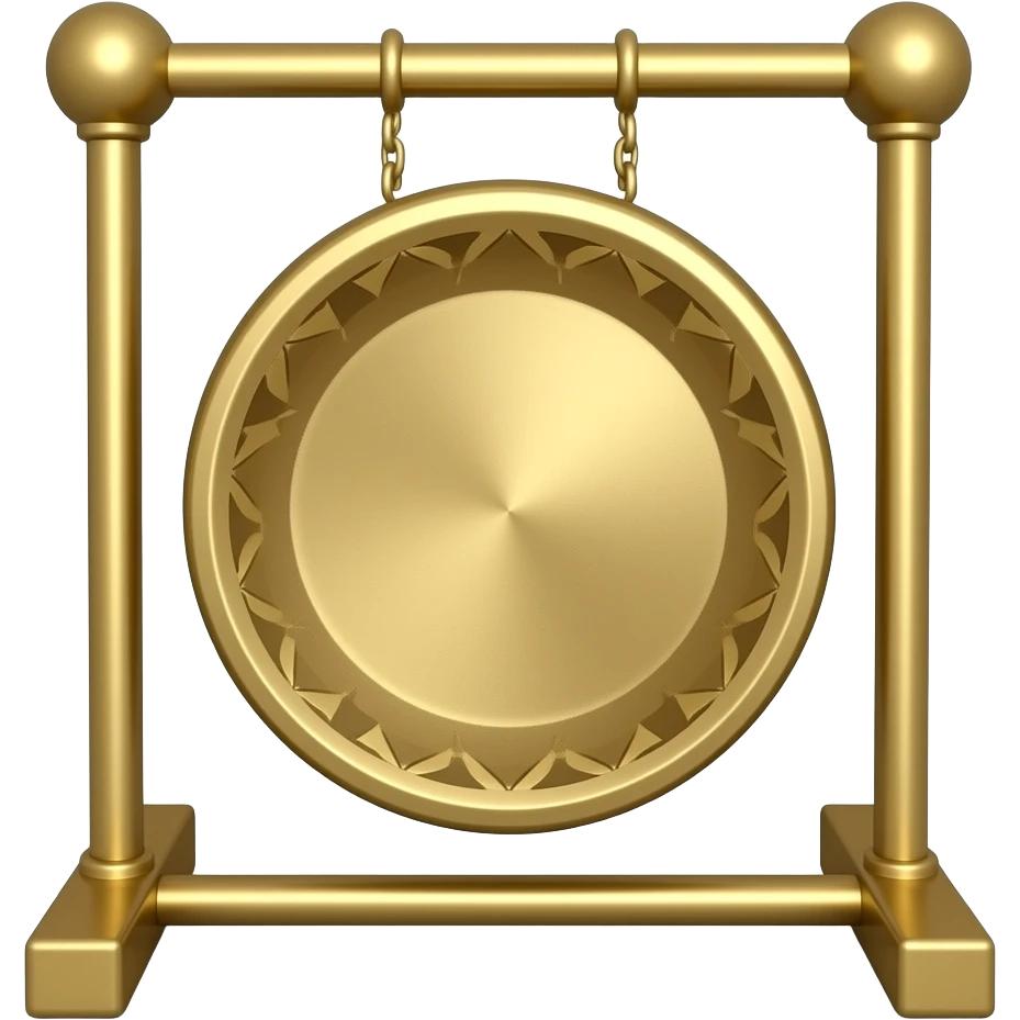 gong on a stand emoji