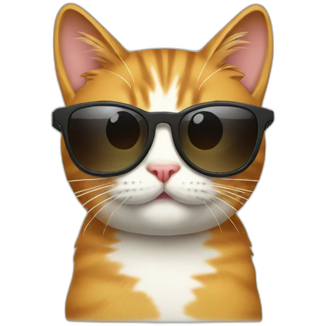 Cat with sunglasses emoji