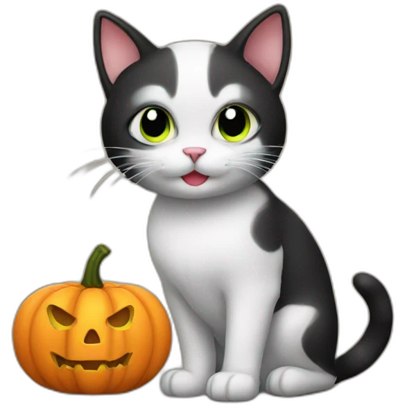 Halloween cat emoji