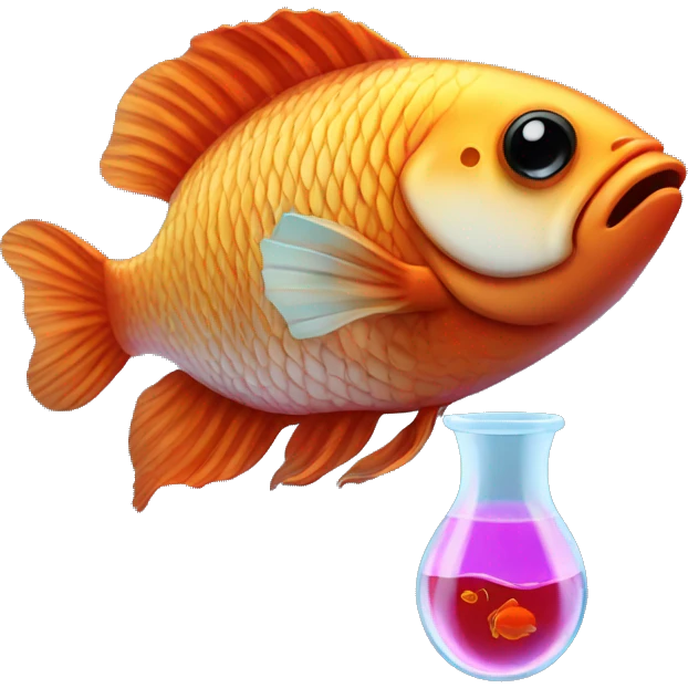 scientist beta fish emoji