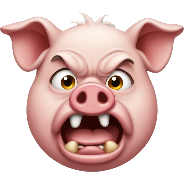 Angry pig  emoji
