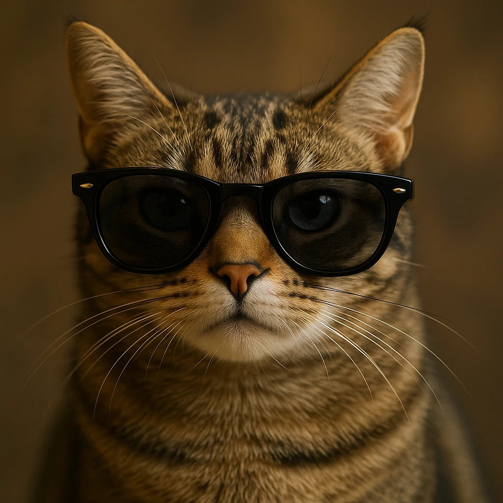 Cat wearing sunglasses emoji