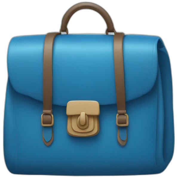 Blue bag emoji