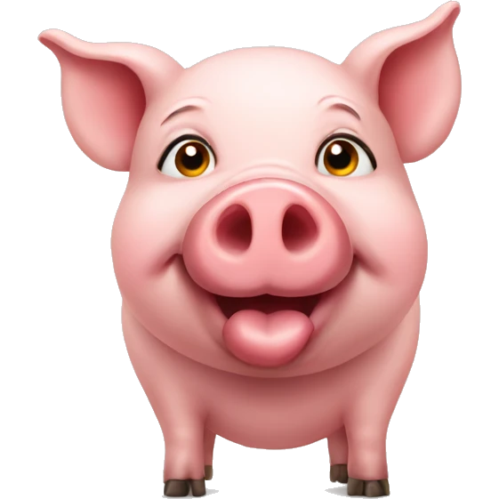 Pig with a heart  emoji