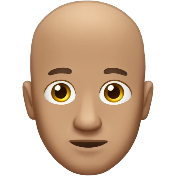bald man, medium dark skin, facepal emoji