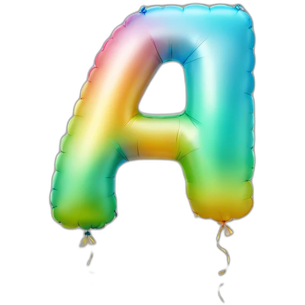 balloons the letter A emoji