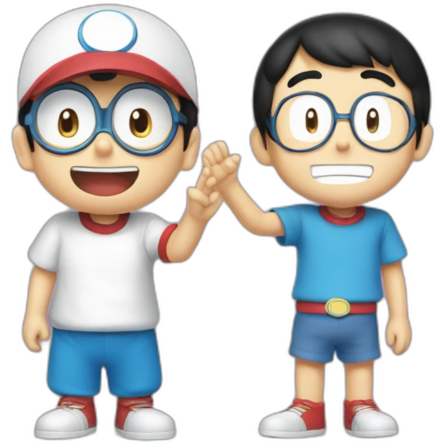 doraemon with nobita emoji