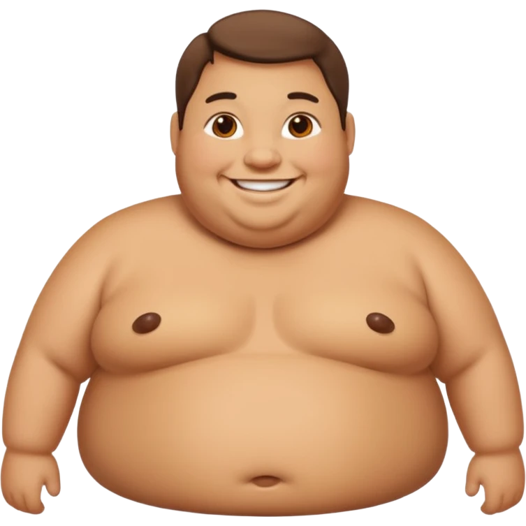 Fat person emoji