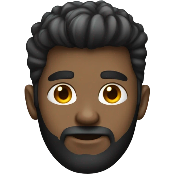 A dark gamer dude with a low fade haircut emoji