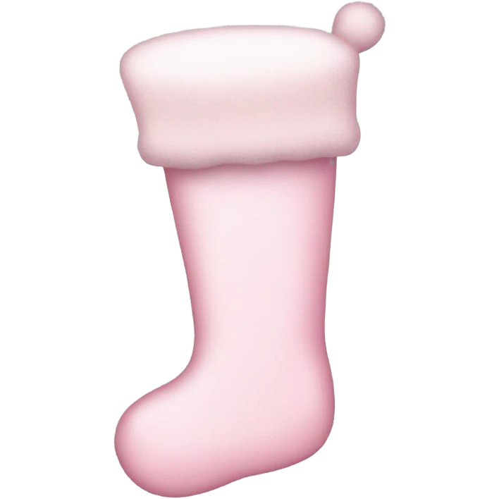 pastel pink stocking emoji