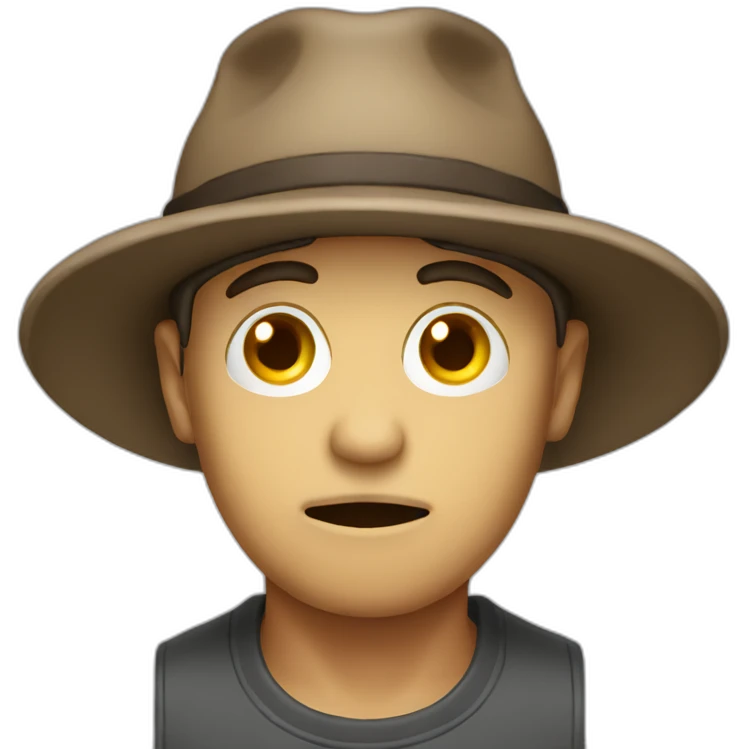 sad penis hat emoji