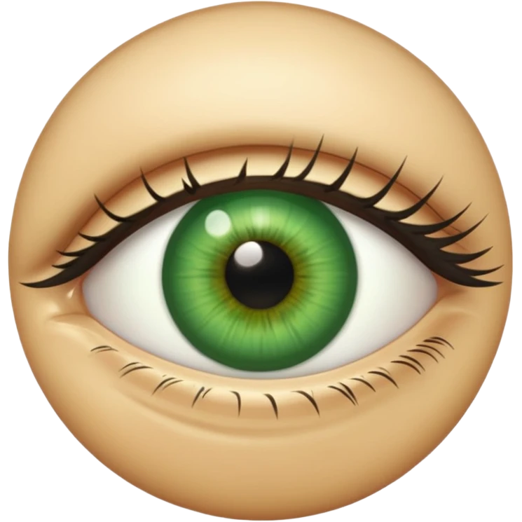Green eye emoji