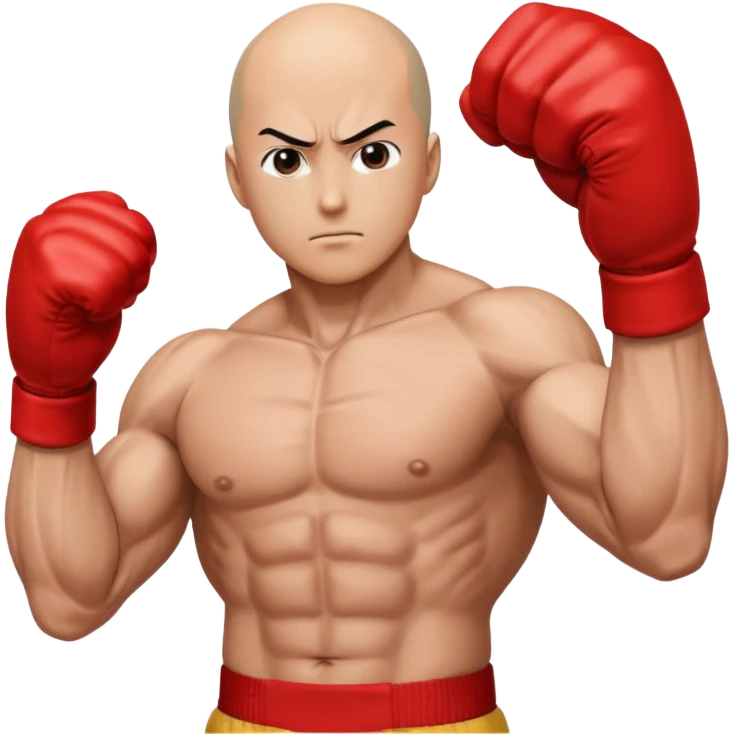 Saitama red hand punch emoji