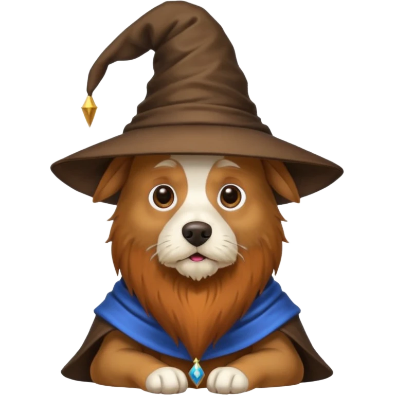 Dog wizard emoji