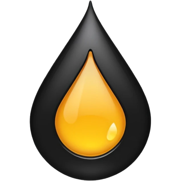 A drop of dark oil emoji