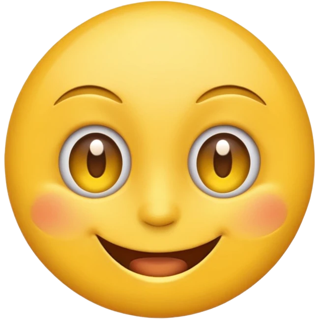 Emoji, yellow round, one eye blinking face emoji