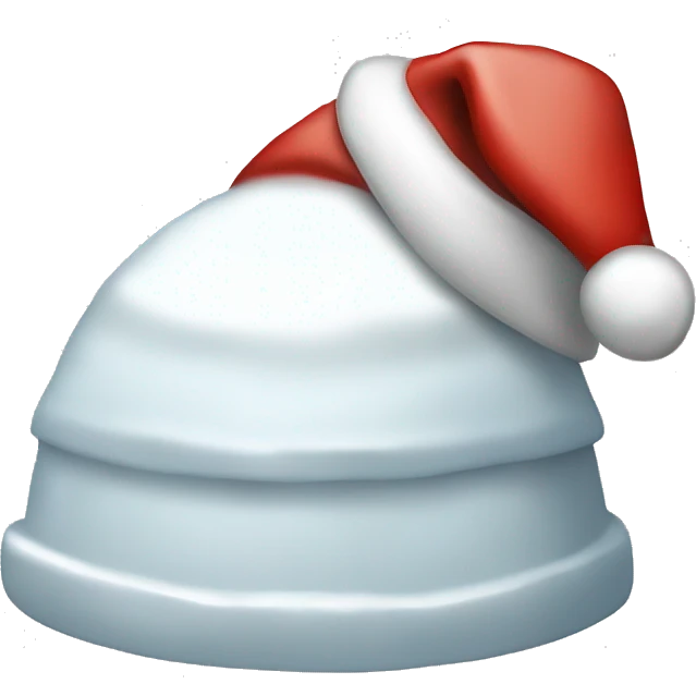 igloo xmas santa hat emoji