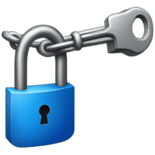 Blue lock emoji