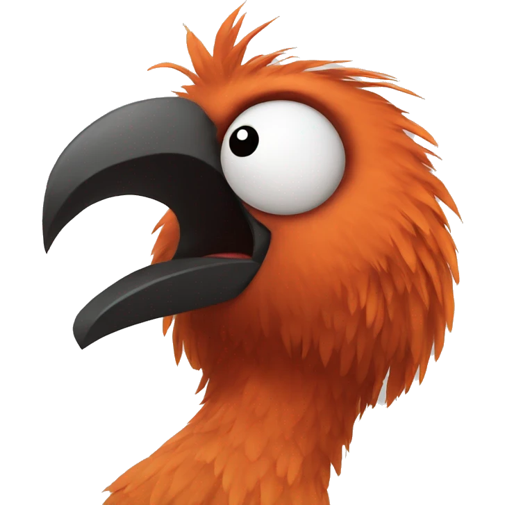 mad bird emoji