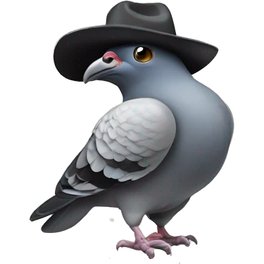 pigeon with cowboy hat emoji