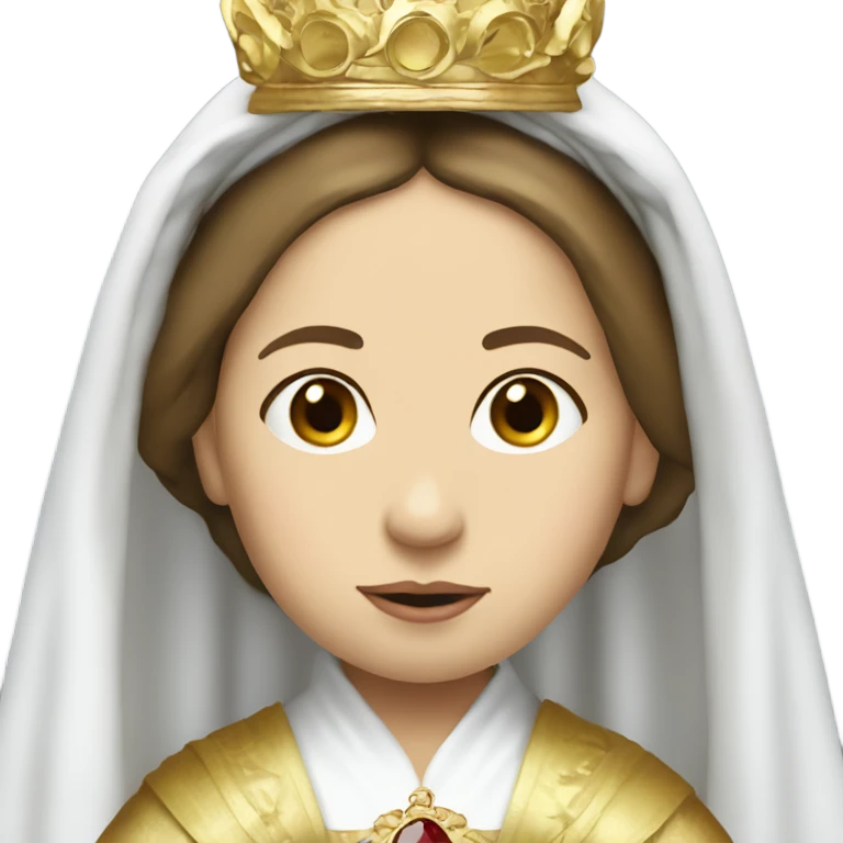 Young queen victoria as the virgin mary emoji