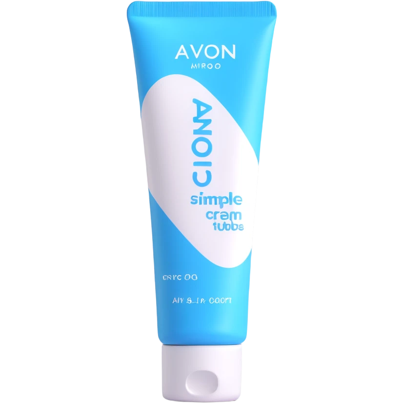 AVON hand cream tube with blue cap emoji