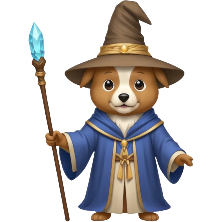Dog wizard emoji