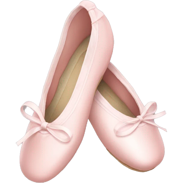 Pale pink ballet shoes emoji