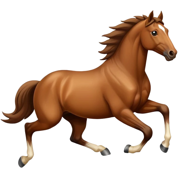Horse running away emoji