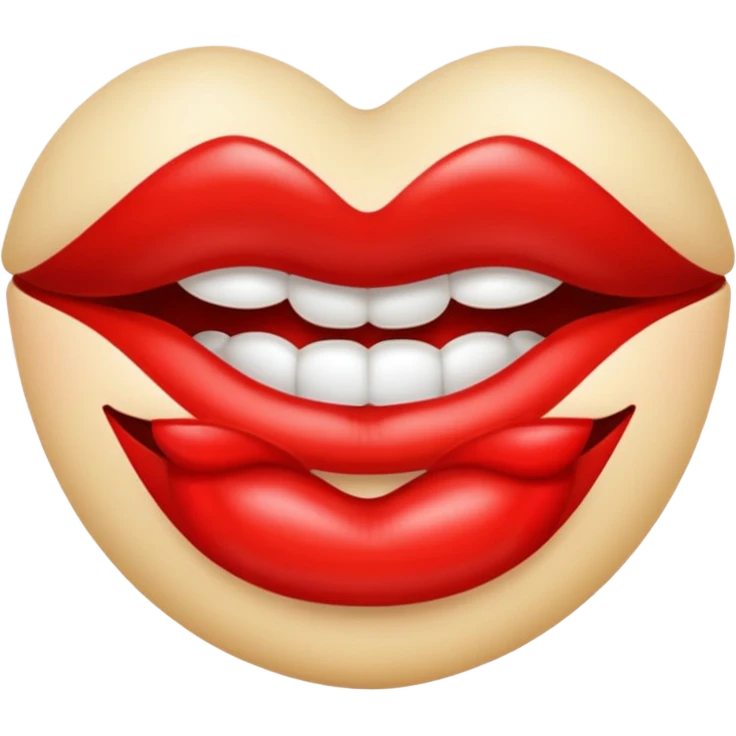 Red lips emoji