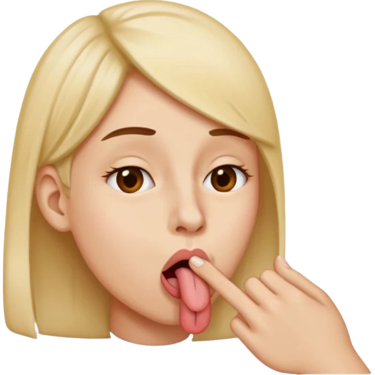 😝 with the tung touching the nose emoji