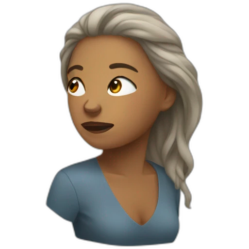 Woman faint emoji