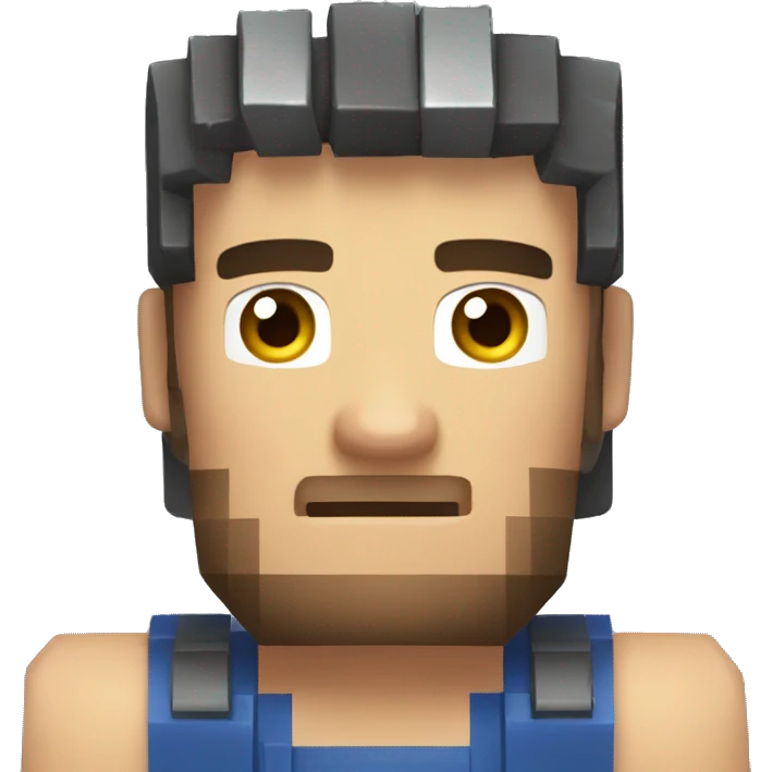 Steve de mincraft énervé emoji