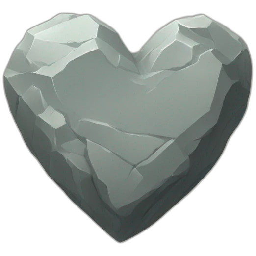 heart of stone‌ emoji