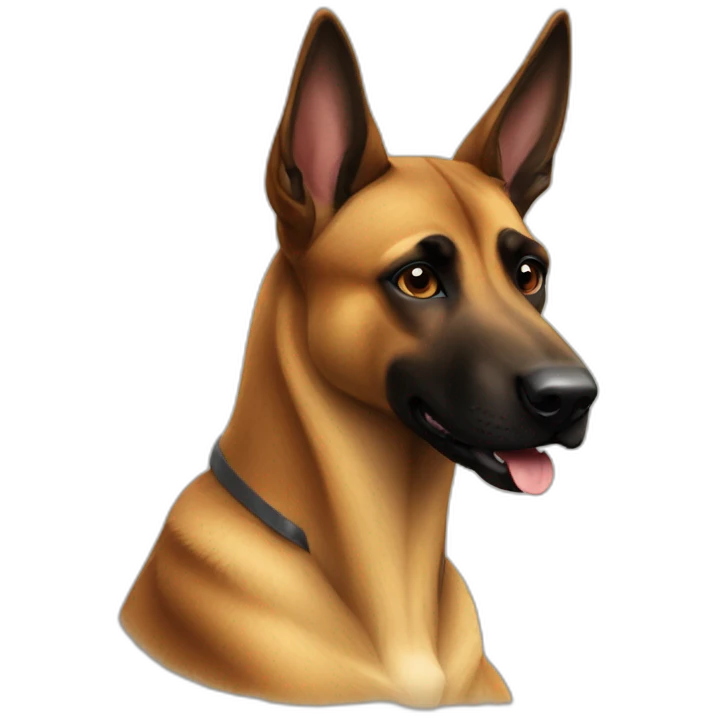 Malinois on kangaroo emoji